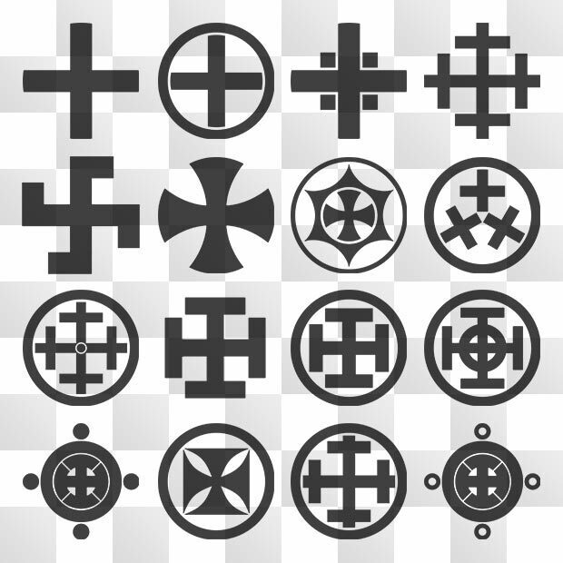 久留守紋 (くるす) 日本の実用家紋 ZIP (AI, PNG, PSD)