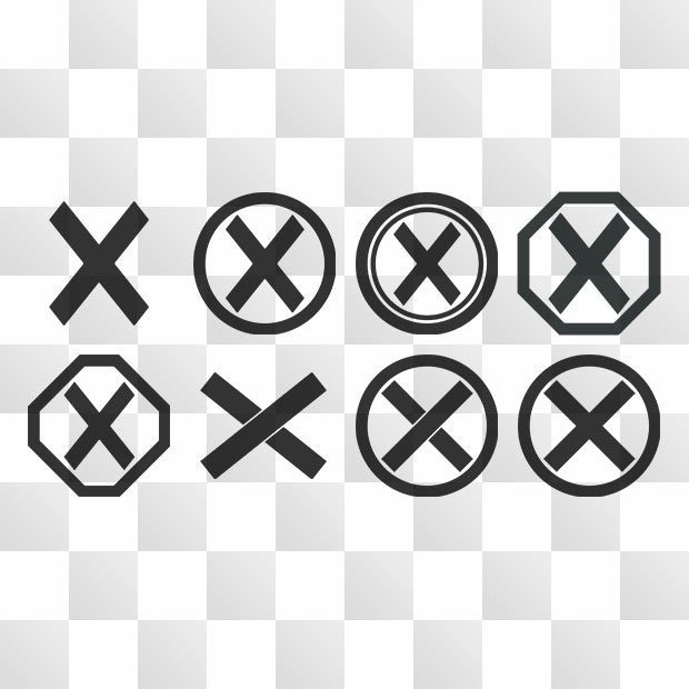 筋違紋 (すじかい) 日本の実用家紋 ZIP (AI, PNG, PSD)