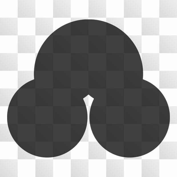 洲浜紋 (すはま) 日本の実用家紋 ZIP (AI, PNG, PSD)