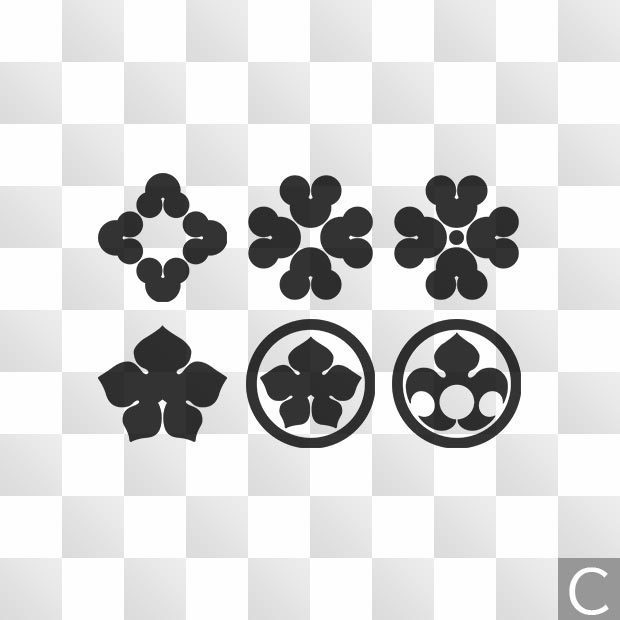 洲浜紋 (すはま) 日本の実用家紋 ZIP (AI, PNG, PSD)