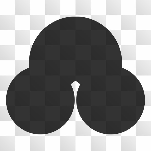 洲浜紋 (すはま) 日本の実用家紋 ZIP (AI, PNG, PSD)