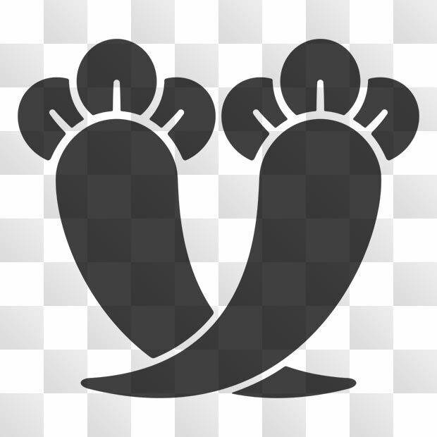 丁子紋 (ちょうじ) 日本の実用家紋 ZIP (AI, PNG, PSD)