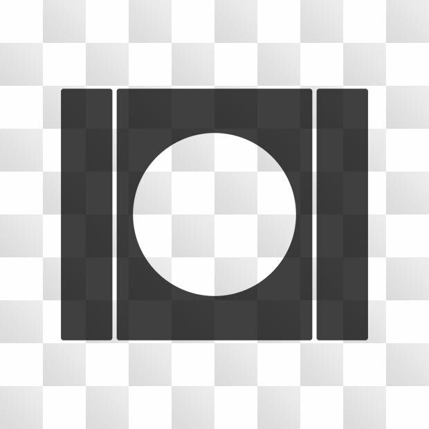 月紋 (つき) 日本の実用家紋 ZIP (AI, PNG, PSD)