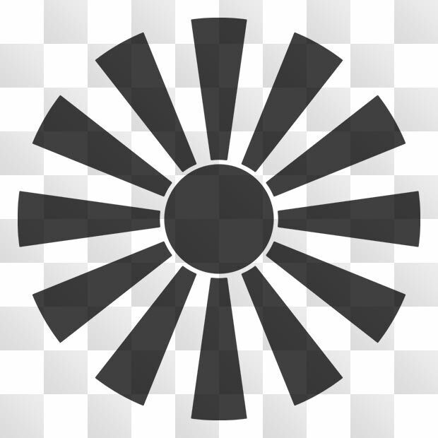 日足紋 (ひあし) 日本の実用家紋 ZIP (AI, PNG, PSD)