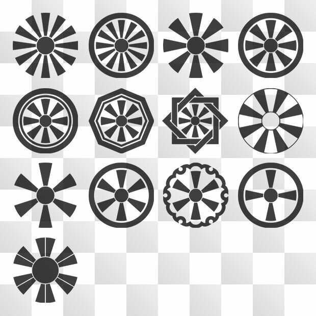 日足紋 (ひあし) 日本の実用家紋 ZIP (AI, PNG, PSD)