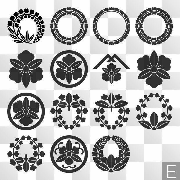 五歳家紋位置資料 盗も 