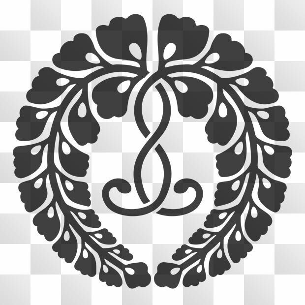 藤紋 (ふじ) 日本の実用家紋 ZIP (AI, PNG, PSD)