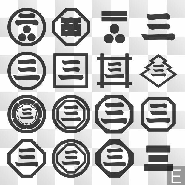 字紋 (じ) 日本の実用家紋 ZIP (AI, PNG, PSD)