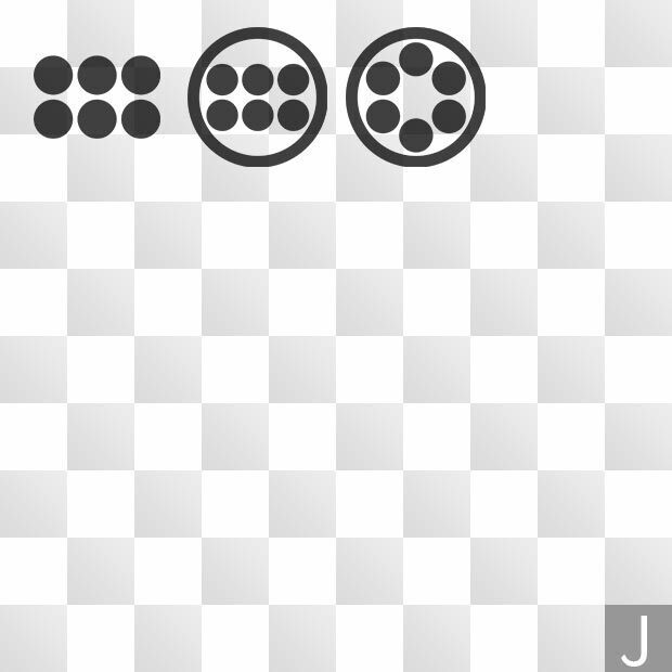 星紋 (ほし) 日本の実用家紋 ZIP (AI, PNG, PSD)