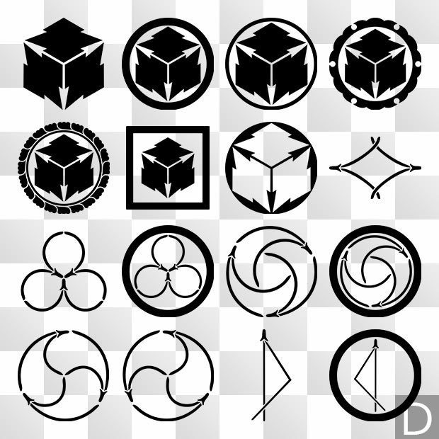 松紋 (まつ) 日本の実用家紋 ZIP (AI, PNG, PSD)