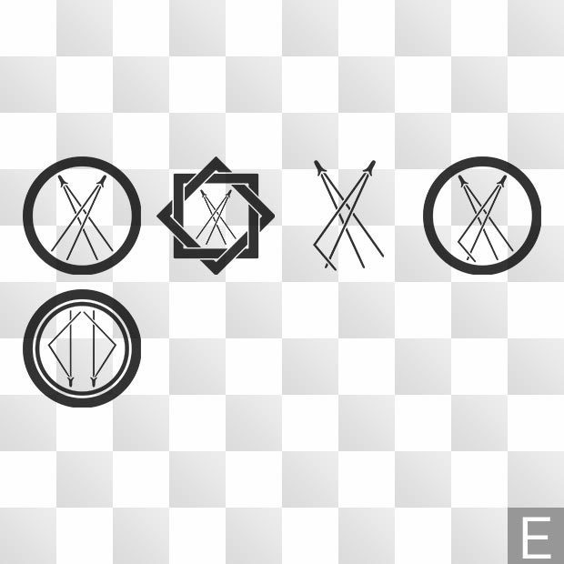 松紋 (まつ) 日本の実用家紋 ZIP (AI, PNG, PSD)