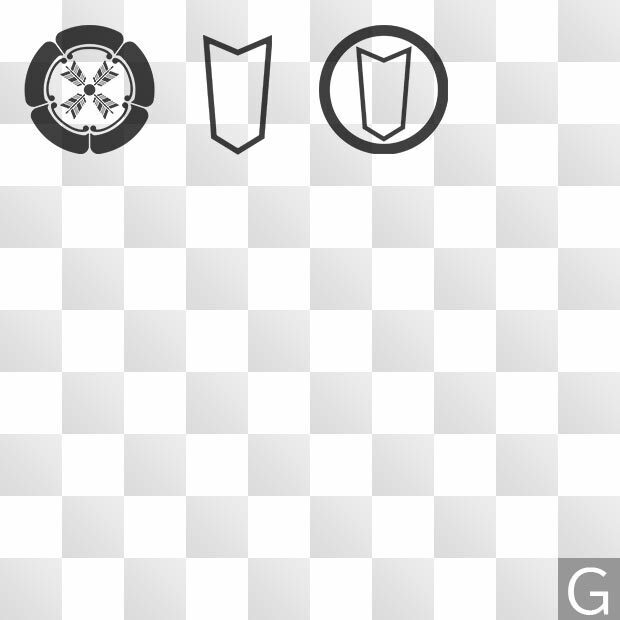 矢紋 (や) 日本の実用家紋 ZIP (AI, PNG, PSD)