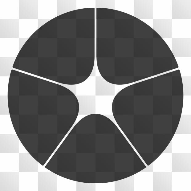 山紋 (やま) 日本の実用家紋 ZIP (AI, PNG, PSD)