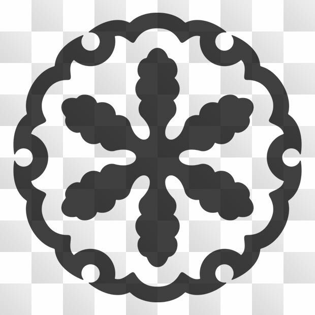 雪紋 (ゆき) 日本の実用家紋 ZIP (AI, PNG, PSD)