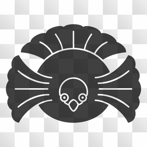 雀紋 (すずめ) 日本の実用家紋 ZIP (AI, PNG, PSD)