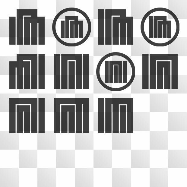 香図紋 (こうのず) 日本の実用家紋 ZIP (AI, PNG, PSD)