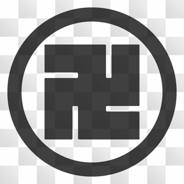 万字紋 (まんじ) 日本の実用家紋 ZIP (AI, PNG, PSD)