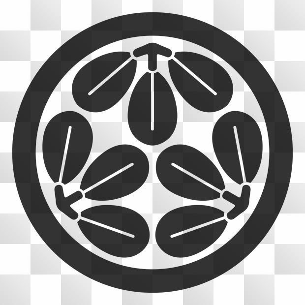 萩紋 (はぎ) 日本の実用家紋 ZIP (AI, PNG, PSD)