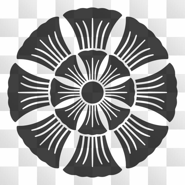 寓生紋 (ほや) 日本の実用家紋 ZIP (AI, PNG, PSD)