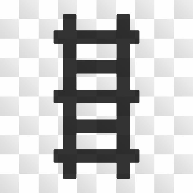 梯子紋 (はしご) 日本の実用家紋 ZIP (AI, PNG, PSD)
