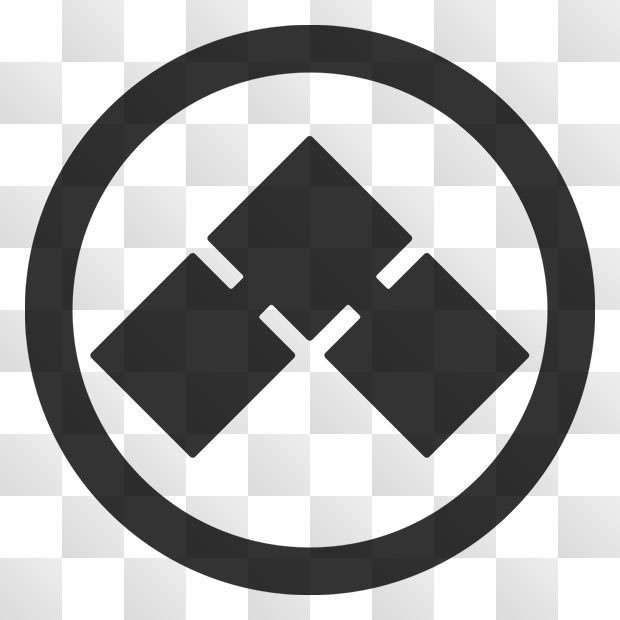 千切紋 (ちぎり) 日本の実用家紋 ZIP (AI, PNG, PSD)