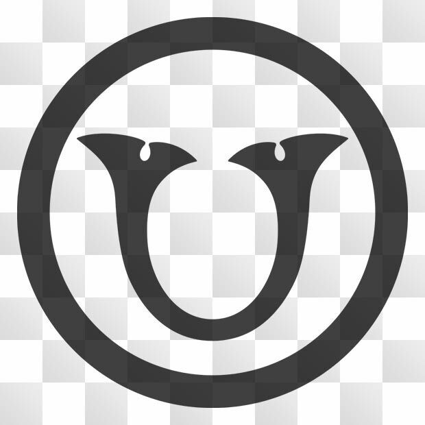 鍬形紋 (くわがた) 日本の実用家紋 ZIP (AI, PNG, PSD)