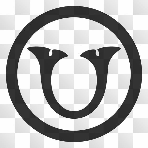 鍬形紋 (くわがた) 日本の実用家紋 ZIP (AI, PNG, PSD)