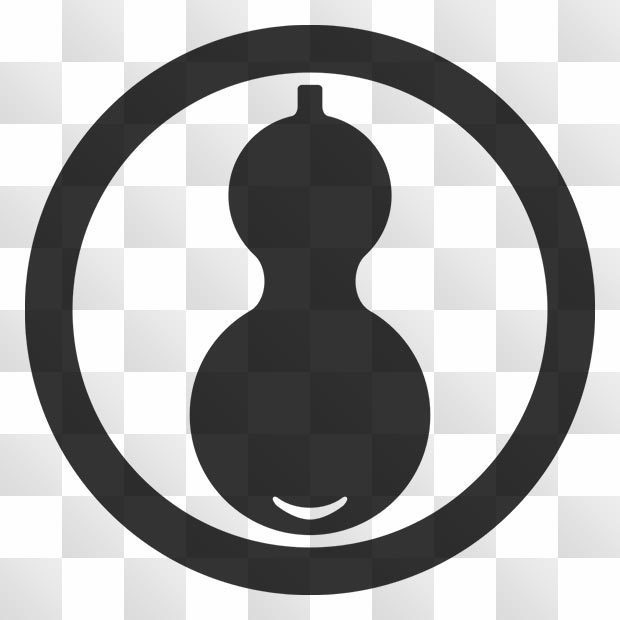 瓢 (ひさご) 日本の実用家紋 ZIP (AI, PNG, PSD)