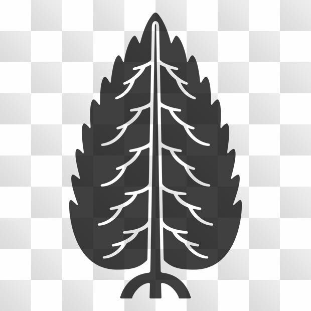 杉紋 (すぎ) 日本の実用家紋 ZIP (AI, PNG, PSD)