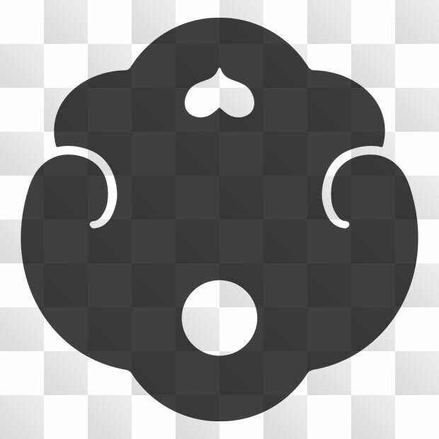 雲版紋 (うんばん) 日本の実用家紋 ZIP (AI, PNG, PSD)