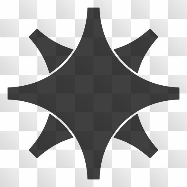 糸巻紋 (いとまき) 日本の実用家紋 ZIP (AI, PNG, PSD)