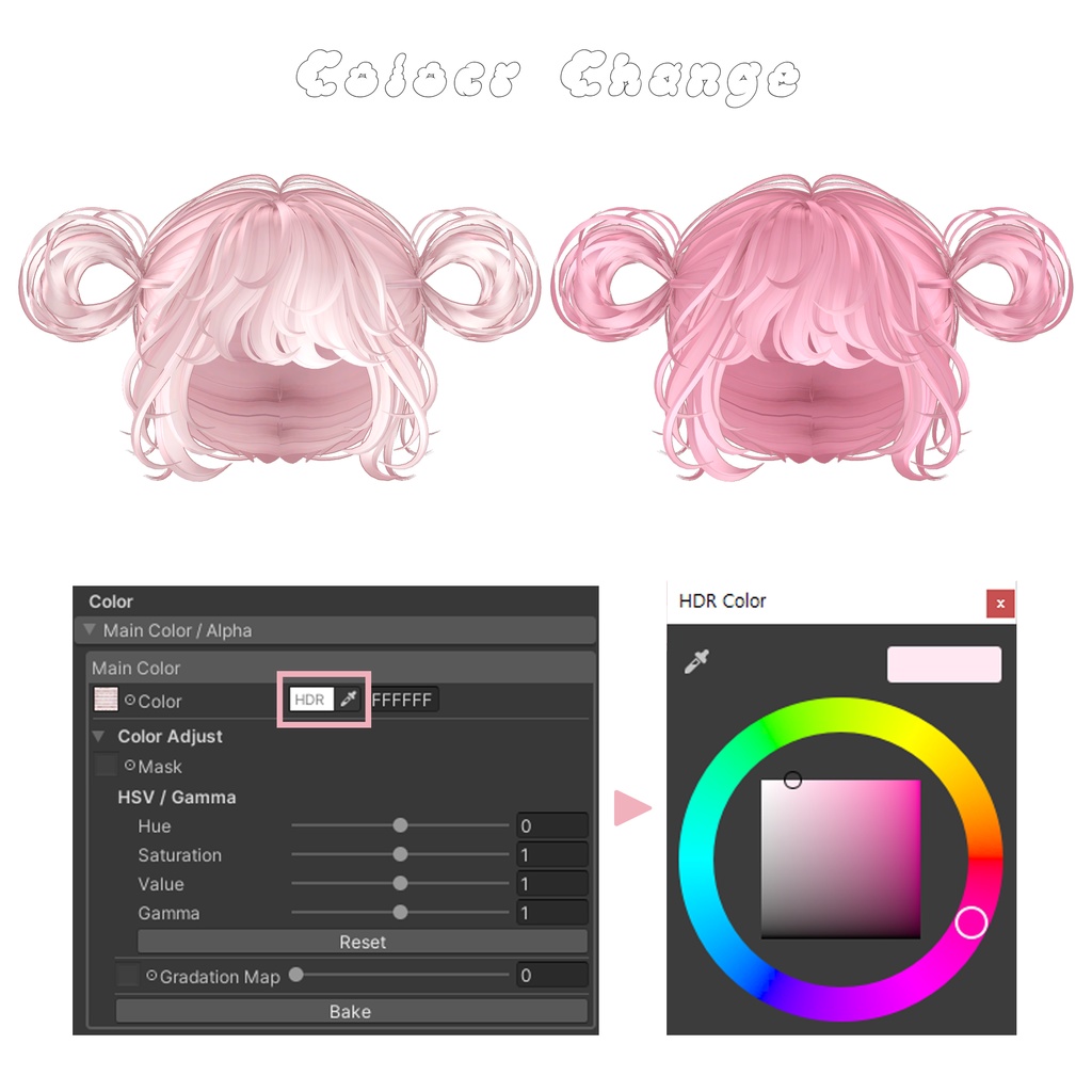 【8アバター対応】 Fluffy DonutTwins