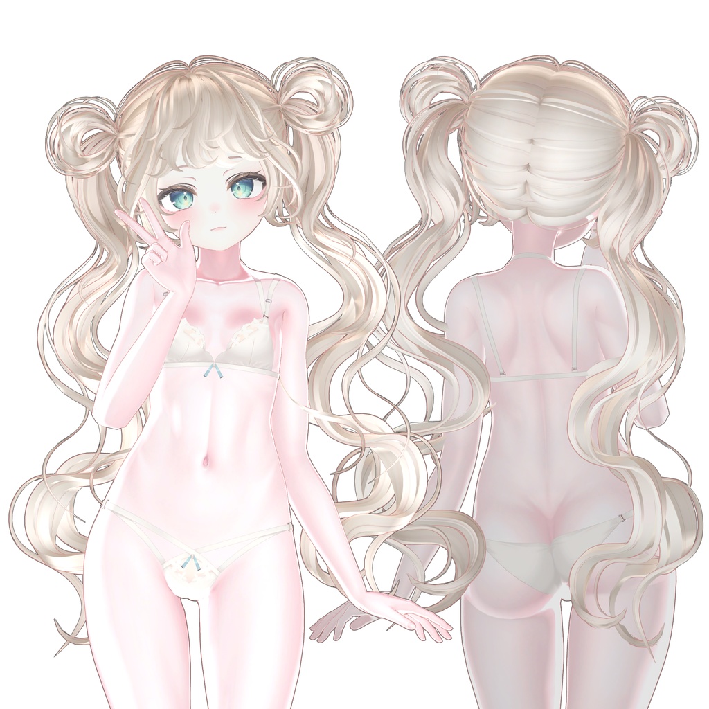 【8アバター対応】 Fluffy DonutTwins