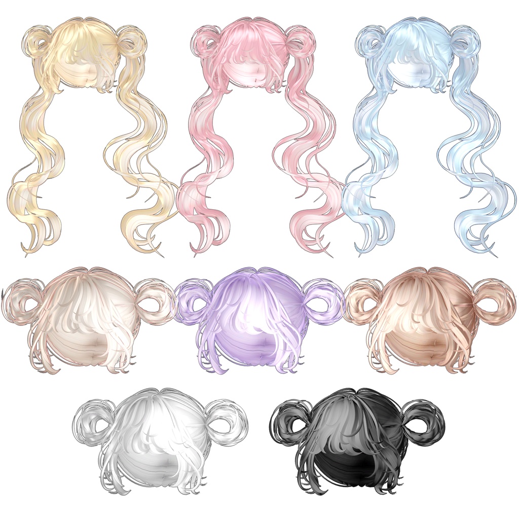 【8アバター対応】 Fluffy DonutTwins