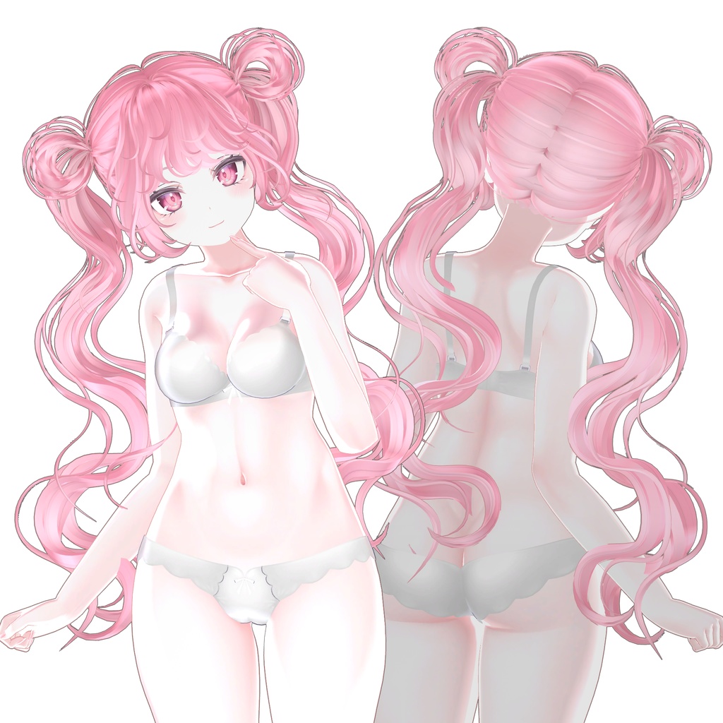 【8アバター対応】 Fluffy DonutTwins