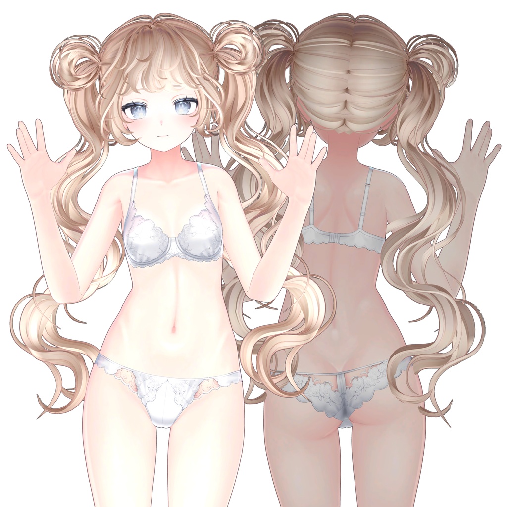 【8アバター対応】 Fluffy DonutTwins