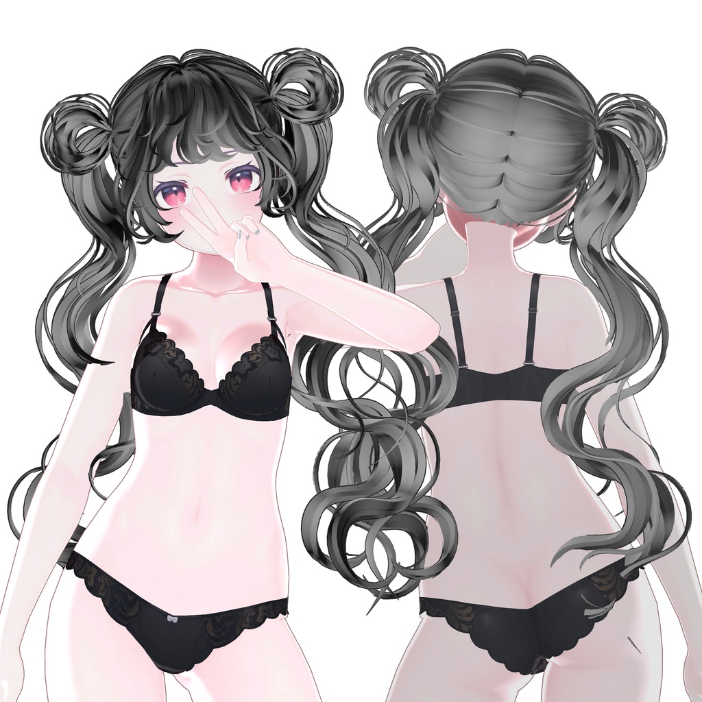 【8アバター対応】 Fluffy DonutTwins