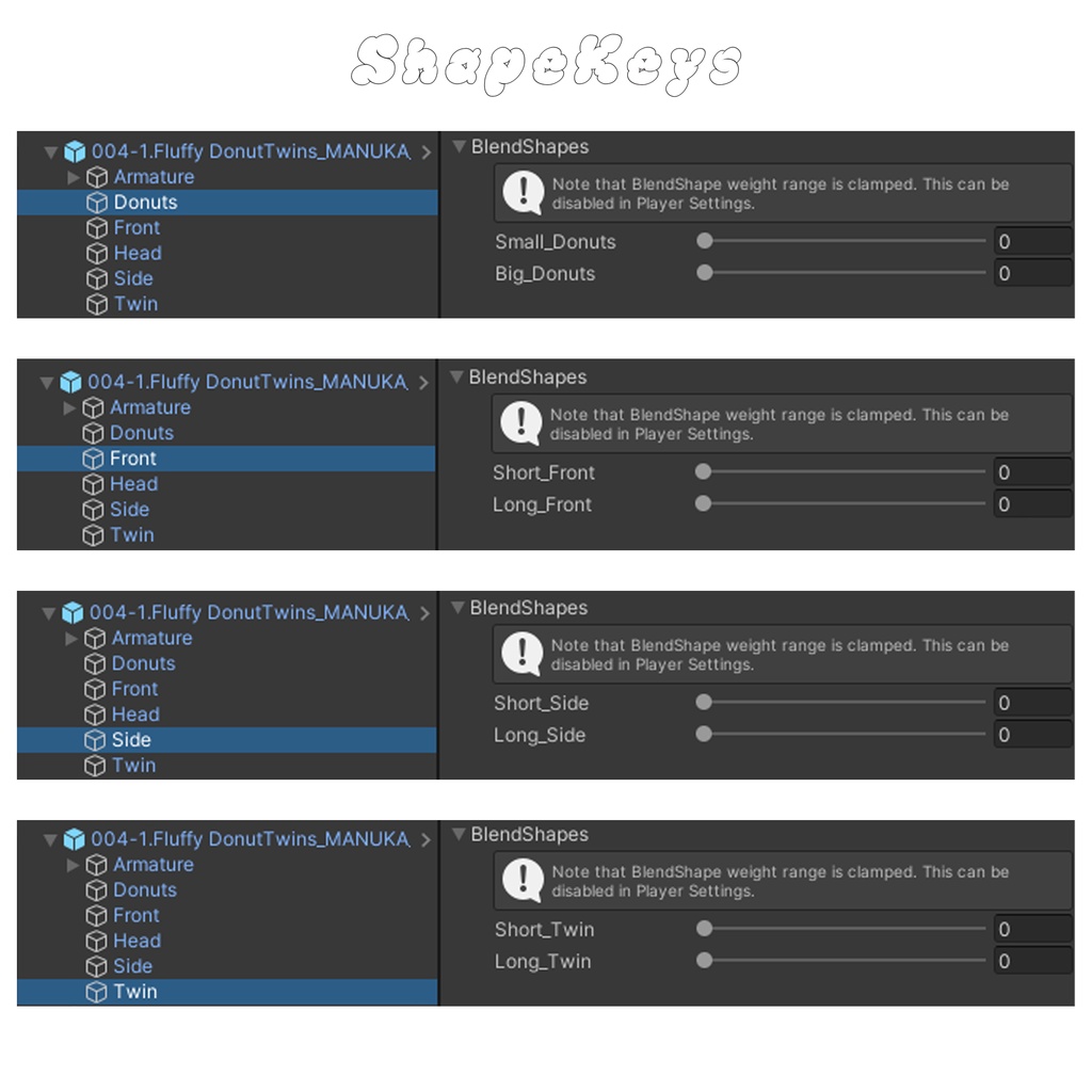 【8アバター対応】 Fluffy DonutTwins