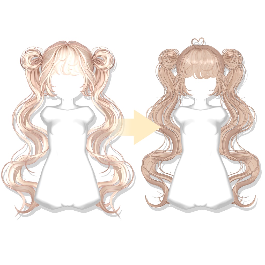 【8 ⊳ 12 アバター対応】 Fluffy DonutTwins🍩 [ REMAKE ] 缩略图 2