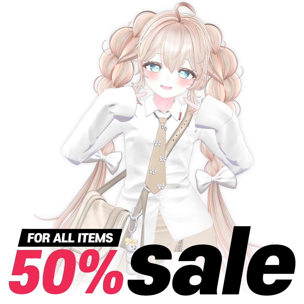 ⬪5000Follower SALE 50% OFF⬪ 【13アバター対応】 Twin Braid [REMAKE]