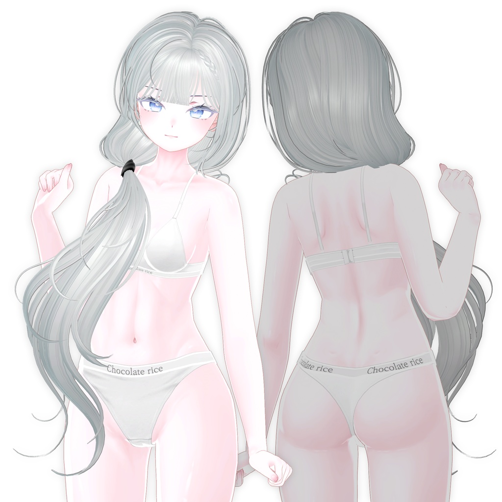 【9アバター対応】 Pure Girl Lowtail Hair