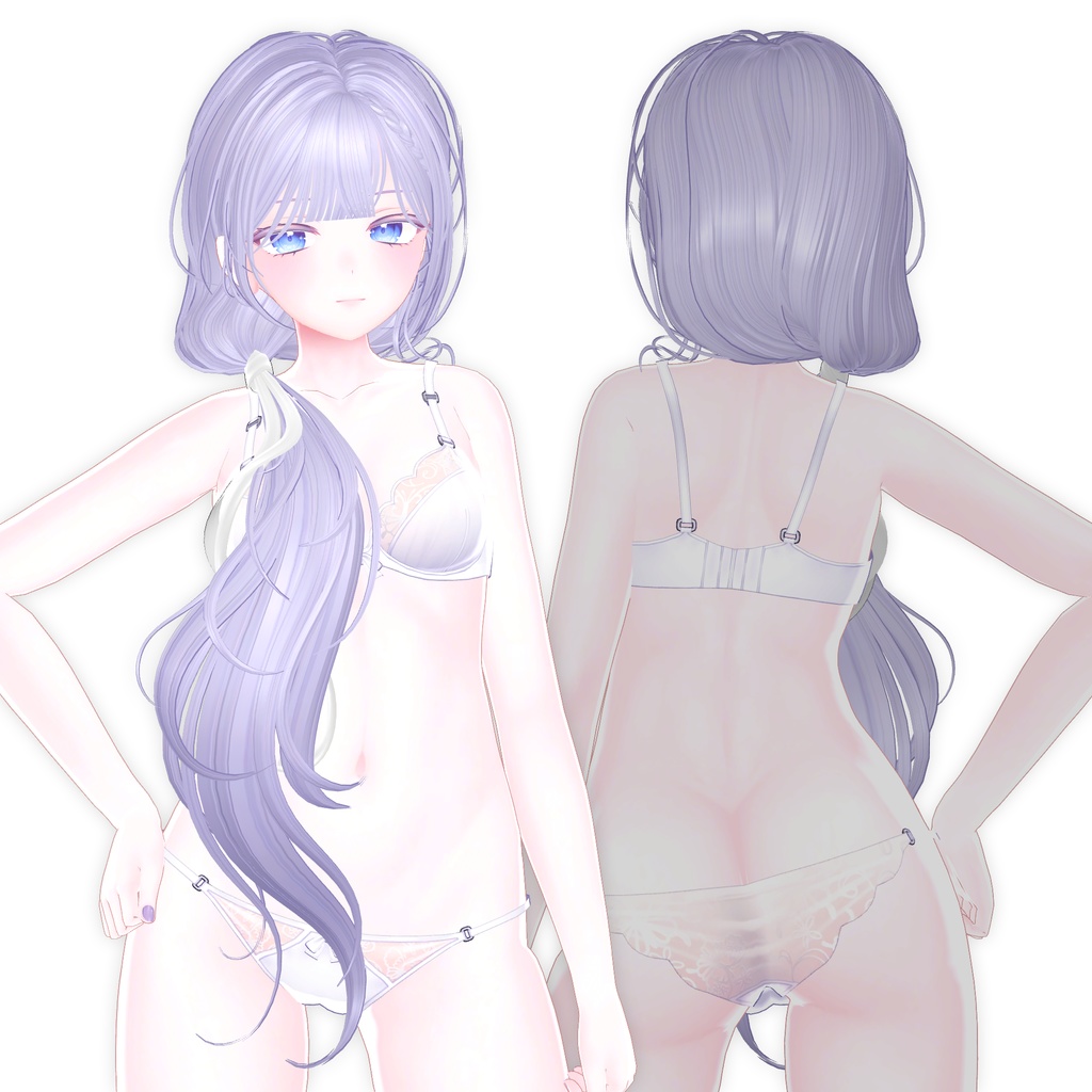 【9アバター対応】 Pure Girl Lowtail Hair