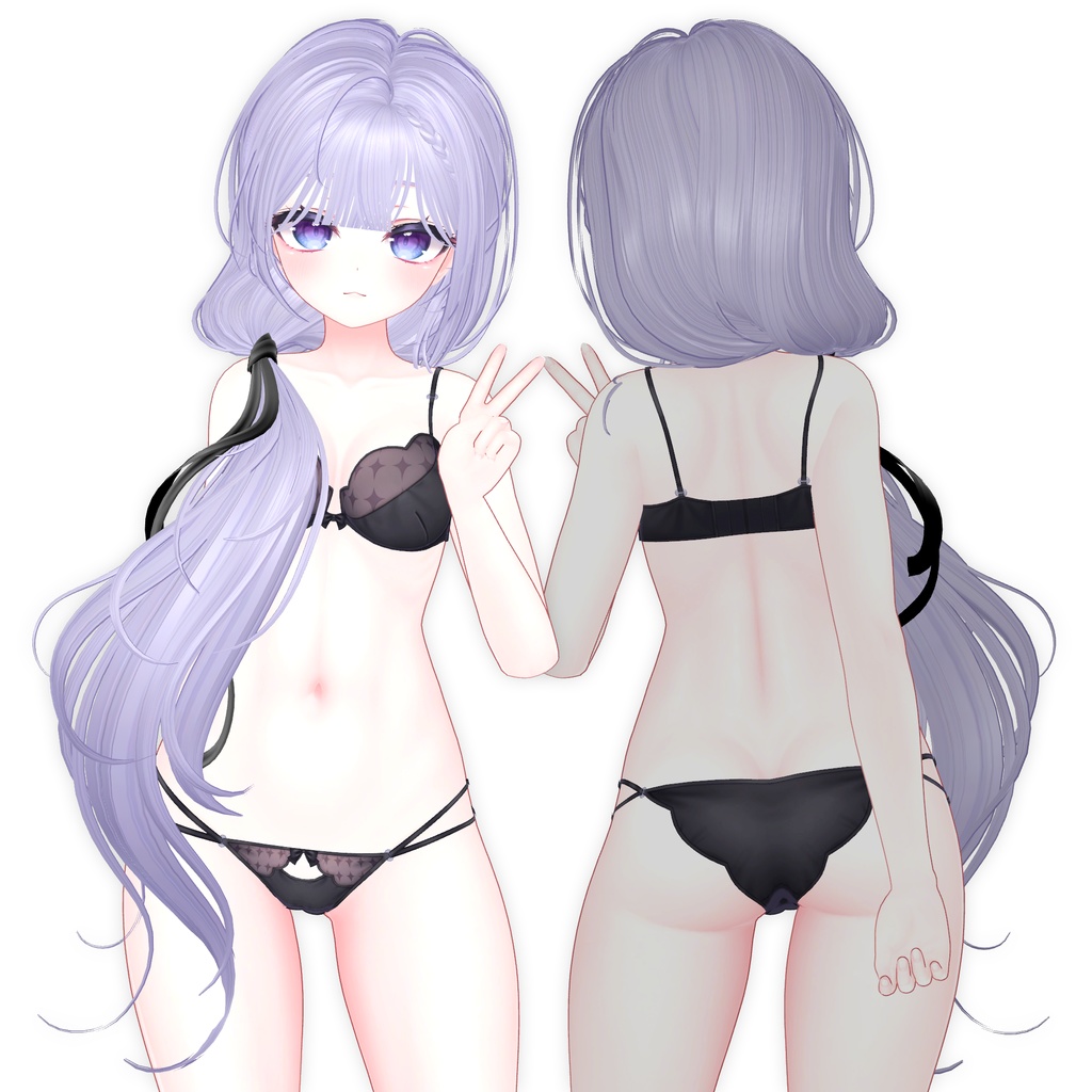 【9アバター対応】 Pure Girl Lowtail Hair