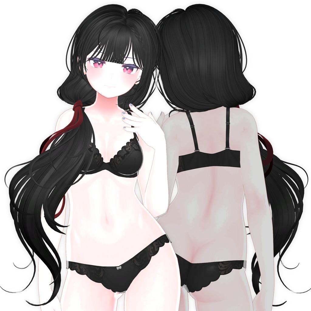 【9アバター対応】 Pure Girl Lowtail Hair