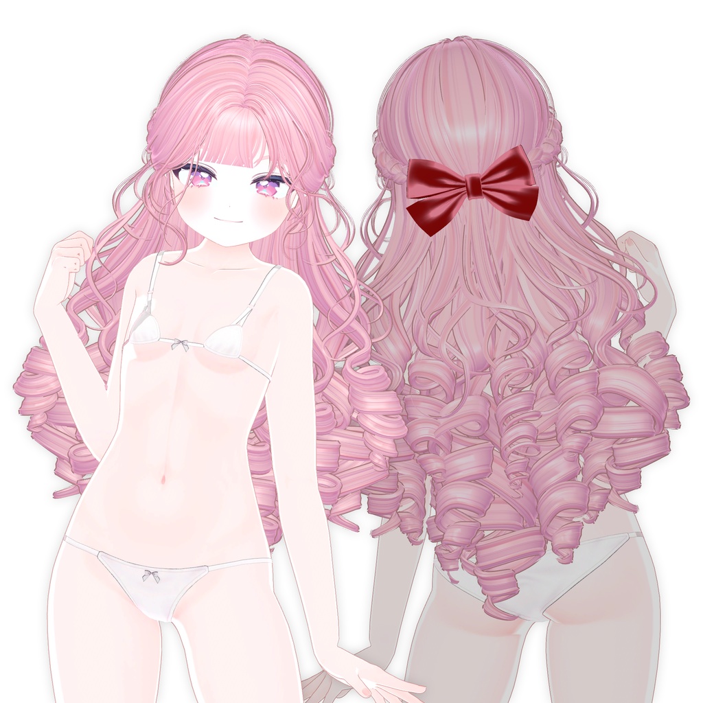 【9アバター対応】 Lolita Girl Hair