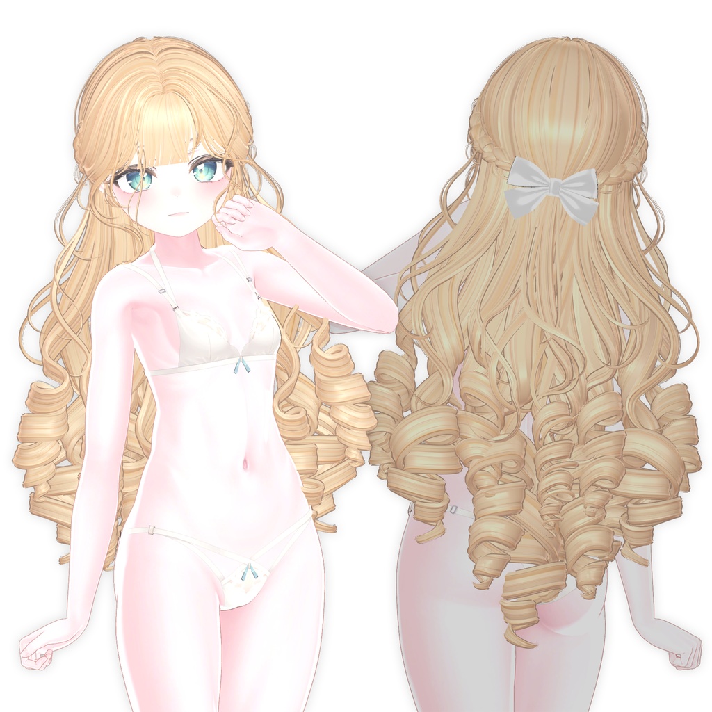 【9アバター対応】 Lolita Girl Hair