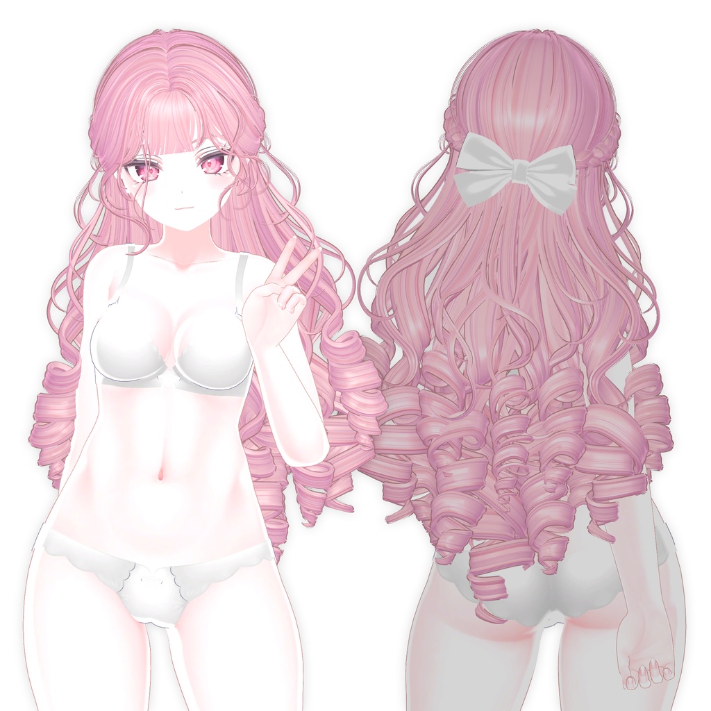 【9アバター対応】 Lolita Girl Hair