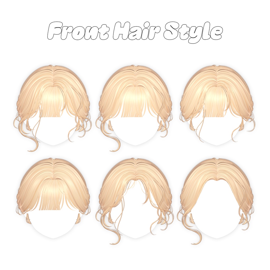 【9アバター対応】 Lolita Girl Hair