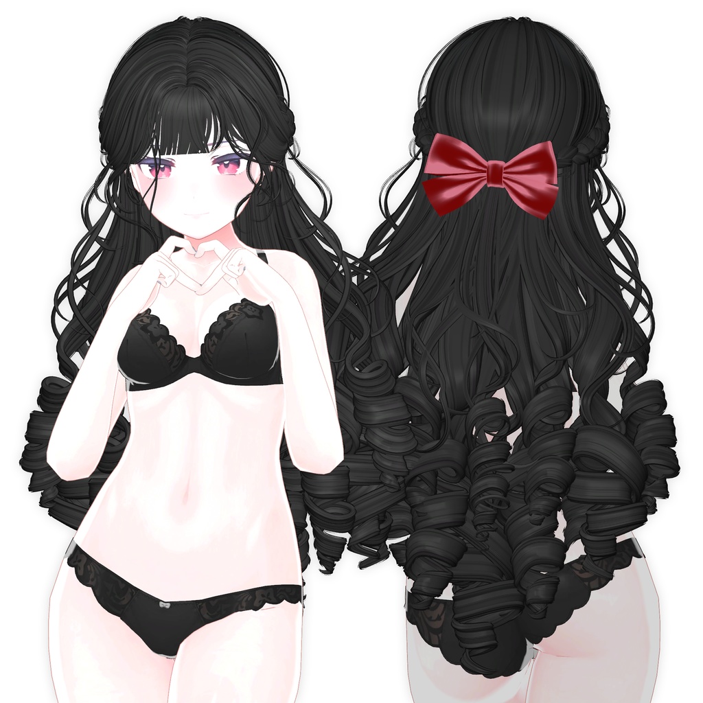 【9アバター対応】 Lolita Girl Hair