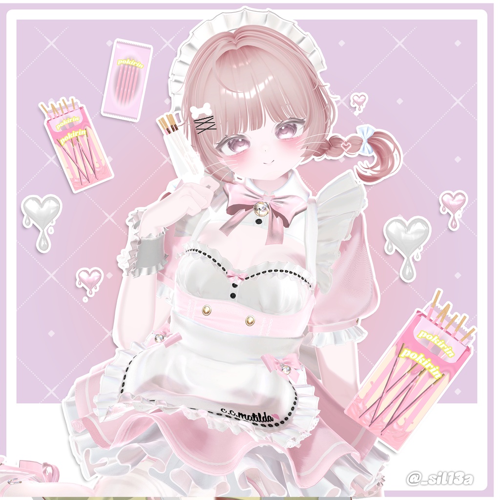 【 11アバター対応】 Chibi Girl Cutie Braid [REMAKE] 缩略图 21